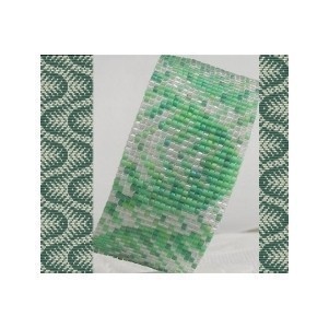 2 Loom Patterns - Sea Weed Cuff Bracelets - 2 Variations For The Price Of 1