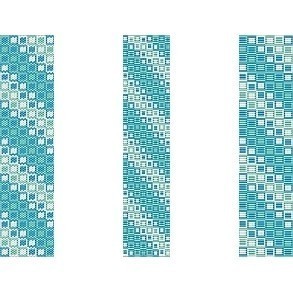 3 Peyote Patterns - Oceans Squared Cuff Bracelets, 3 Variations For Price of 1 - $4.00