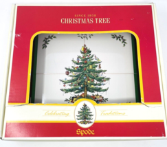 Spode Christmas Tree Tile Wooden Serving Tray w/ Box - £38.53 GBP