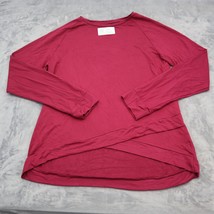 Sydney Craig Shirt Womens 3X Red Longsleeve Boat Neck Casual Curves Pullover Top - £8.55 GBP