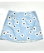 Princess Polly Mini Skirt Womens 4 Blue White Floral Shelly Lightweight - £11.75 GBP