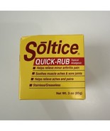 (1) Soltice Quick Rub Topical Pain Reliever 3oz NEW - $30.39