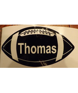 Football with Name and number  - Vinyl Sticker - 7 x 4 inches - £3.15 GBP