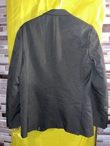 Claiborne Men&#39;s Size 38R  Blazer 2-Button Gray Cotton Solid - £14.62 GBP