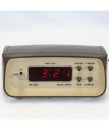 Westclox Big Ben Solid State Alarm Clock #22028 MCM  Brown Tan Refurbished - $177.60 CAD