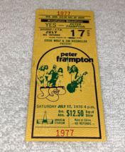 YES w PETER FRAMPTON 1976 UNUSED TICKET GENTLE GIANT GARY WRIGHT ANAHEIM... - $32.98