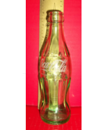 Home Treasure Glass Ad Coke Soda Bottle Green Coca-Cola Iowa Beverage Gl... - £14.84 GBP