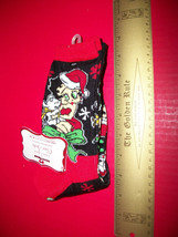 Betty Boop Girl Clothes 2 Pairs Christmas Holiday Santa Crew Foot Accessory Set - $9.49