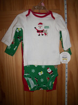 Carter Baby Clothes 0M-3M Christmas Holiday Pants Outfit Top Newborn Creeper Set - $14.24