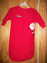 Carter Holiday Baby Clothes 0M-9M Newborn Christmas Santa Blanket Sleeper Bag - £15.12 GBP
