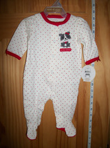Carter Holiday Baby Clothes Newborn Valentine Footy Playsuit Puppy Heart Sleeper - £11.35 GBP