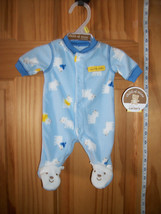 Carter Baby Clothes Preemie Footed Daddy Cool Playsuit Polar Bear Bodysu... - $14.24