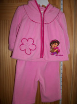 Dora The Explorer Baby Clothes 3M-6M Newborn Hoodie Jacket Set Pink Pant Outfit - £11.25 GBP