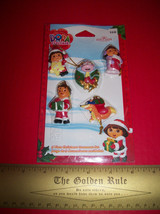 Dora The Explorer Christmas Ornament Nick Kurt Adler Nickelodeon Holiday 5 Set - £6.36 GBP