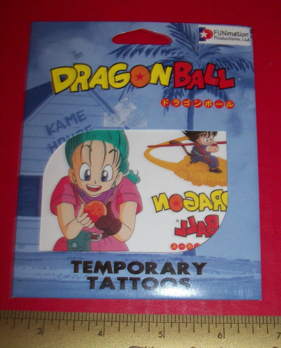 Dragon Ball Temporary Tattoos Kit Funimation Anime Cartoon Body Art Sheet Set #1 - $4.74
