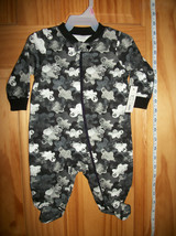 Faded Glory Baby Clothes 0M-3M Newborn Bodysuit Black Ghost Creeper Costume New - £9.86 GBP