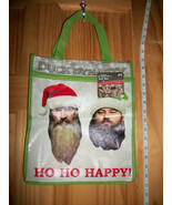 Duck Dynasty Christmas Tote Holiday Ho Ho Happy Zippered Handled Eco Tre... - $12.97 CAD