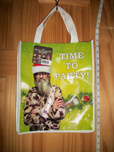 Duck Dynasty Christmas Tote Holiday Time To Party Zipper Handled Eco Treat Sack - £7.49 GBP