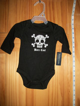 Faded Glory Baby Clothes Newborn Halloween Costume Born Cool Skull Bones Creeper - $9.49