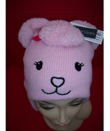 Faded Glory Baby Clothes Kid Toddler Cold Weather Gear Hat Pink Poodle P... - $9.49