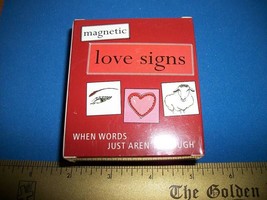 Toy Gift Romantic Magnet Game Magnetic Love Signs Book Word Activity Kit Ideas - £3.78 GBP