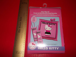 Hello Kitty Craft Kit Sew Sanrio Decor Pillow Threadcraft Thread Door Hanger Bow - £14.93 GBP