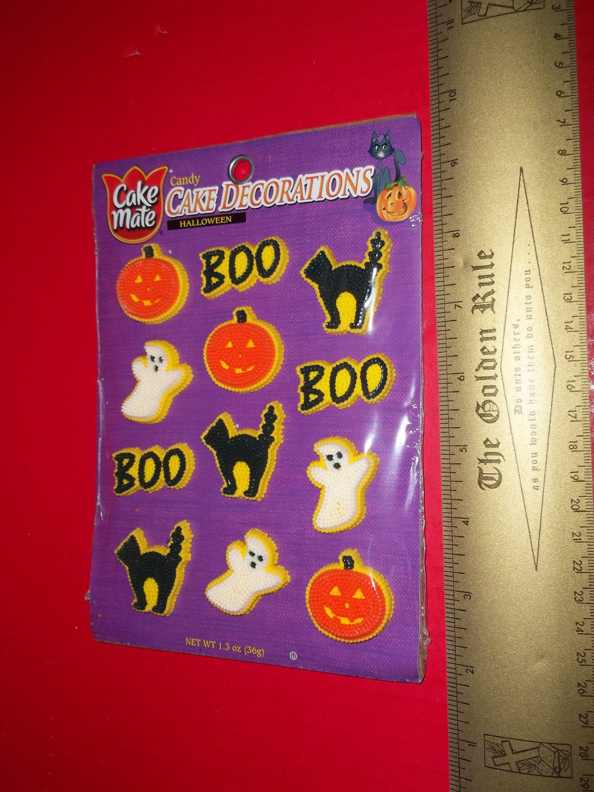Craft Holiday Food Kit Halloween Candy Cake Decorations Set Boo Party Toppers - $3.79