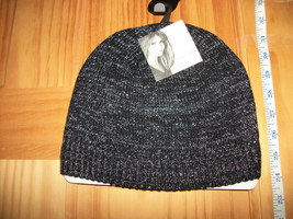 Jaclyn Smith Women Clothes Hat Cold Weather Gear Black Winter Wear Beani... - $5.69