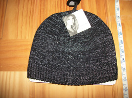 Jaclyn Smith Women Clothes Hat Cold Weather Gear Black Winter Wear Beanie Cap - £4.53 GBP