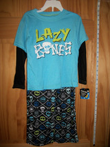 Joe Boxer Baby Clothes 3T Toddler Sleepwear Blue Lazy Bones Pajama Pant ... - £12.65 GBP