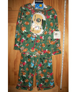 Joe Boxer Baby Clothes 4T Toddler Sleepwear Green Football Monkey Pajama... - £12.79 GBP