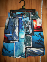 Joe Boxer Boy Clothes Size 8 Medium Swimwear Shark Swim Trunks Blue Bathing Suit - £15.09 GBP