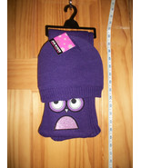 Joe Boxer Girl Clothes S/M 2 Pc Cold Weather Gear Hat Owl Pocket Scarf S... - $16.91 CAD