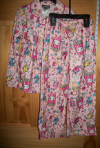 Joe Boxer Girl Clothes XS 4/5 X-Small Pajama Set PJs Pink Popcorn Soda Sleepwear - £12.85 GBP