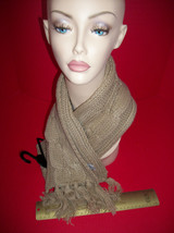 Joe Boxer Scarf Neck Clothes Cold Weather Gear Brown Textured Winter Accessory - £9.83 GBP