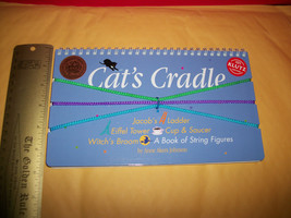 Klutz Activity Set Book Cat&#39;s Cradle Performance Art Blue Create String Figures - £7.56 GBP