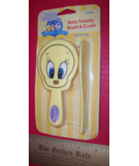 Looney Tunes Baby Gear Set Tweety Bird Haircare Comb Brush Hair Health C... - $9.49