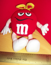 M&M Candies Plush Toy Red Soft Stuffed Animal Ears Easter Holiday Rabbit Friend - £11.19 GBP