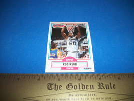 Basketball NBA Trading Card 1990 David Robinson Fleer #172 San Antonio Spurs - $0.99