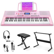 Electric Piano, 61 Keys Piano Keyboard For Beginners, Digital Piano With... - £268.60 GBP