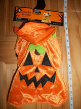 Dog Costume XS Pumpkin Halloween Outfit Hat Canine Animal Tunic New Pet Holiday - £5.93 GBP