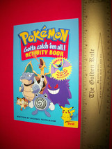 Pokemon Game Activity Book Gotta Catch 'em All Troll Puzzle Maze Secret Code Toy - £2.99 GBP