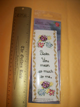 Craft Gift Sandi Phipps Thread Kit Counted Cross Stitch Sister Love Bookmark Set - £7.46 GBP