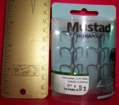 Sport Gift Fishing Hooks 6 Mustad Ultra Point Outdoor Water Tool Fish Set Size 1 - £7.58 GBP