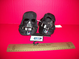Star Wars Baby Clothes 7/8 Medium Toddler Slippers Shoes Darth Vader Footwear - £9.70 GBP