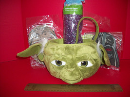 Star Wars Easter Basket Kit Yoda Plush Tote 3 Masks Darth Vader Grass Chewbacca - £18.65 GBP
