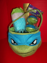 Teenage Mutant Ninja Turtles Easter Basket Kit Holiday Grass Treat Containers - £18.93 GBP