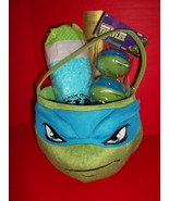 Teenage Mutant Ninja Turtles Easter Basket Kit Holiday Grass Treat Conta... - $23.74