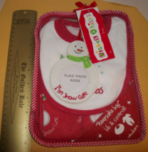 Fashion Holiday Baby Clothes Newborn Keepsake Bag Bib Christmas Snowman Ornament - £15.17 GBP