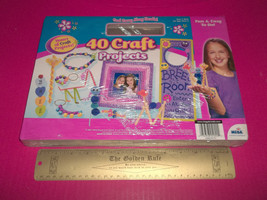 Craft Gift Yarn Kit Case 40 Project Activity Art Set Lanyard Bead Jewelry New - £18.97 GBP